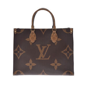 Louis Vuitton Monogram Reverse On The Go Brown Canvas Tote Bag